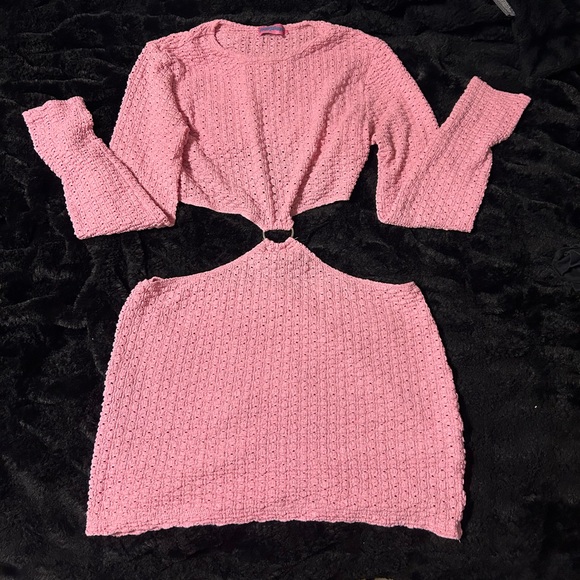 Edikted Dresses & Skirts - edikted Pink Cut-Out Mini Dress